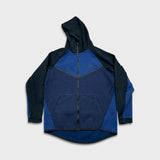 Nike Tech Fleece Hoodie Mens Medium Blue Sport Swoosh Full Zip Hooded Sweater