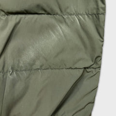 Moose Knuckles Heavy Jacket Mens Large Green Puffer Down Full Zip Coat