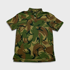 Polo Ralph Lauren Shirt Mens Large Green Camo Pony Classic Preppy Short Sleeve Polo Shirt