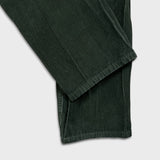 Levi's 502 Pants Mens 34x31 Green Corduroy Tapered Stretch Regular Fit Mid Rise
