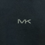 Michael Kors Sweatshirt Mens Large Black Embroidered MK Logo Pullover Sweater