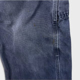 Dickies Pants Mens 36x32 Blue Faded Wash Carpenter Hammerloop Workwear Canvas