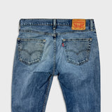 Levi's 511 Jeans Mens 34x32 Blue Slim Fit Straight Leg Stretch Light Wash Denim Pants