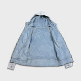 Lululemon Scuba Hoodie Womens Size 8 Blue Plush Sports Full Zip Hooded Sweater