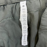 Lululemon Metropolis Maven High Rise Crop Womens Size 14 Gray Sage Pants