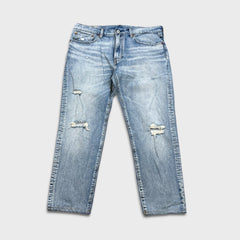 Levi's Hi Ball Jeans Mens 36x27 Blue Regular Fit Distressed Light Wash Denim Pants