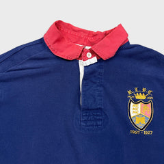 Vintage 90s Polo Ralph Lauren Shirt Mens XL Blue RLPC Crest Faded Short Sleeve