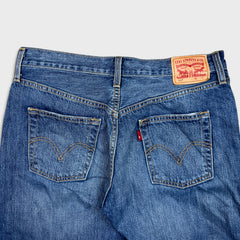 Levi's 501 Jeans Mens 32x31 Blue Original Fit Straight Distress Medium Wash Denim Pants
