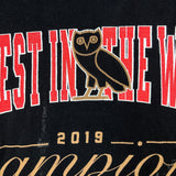 October's Very Own x Raptors The Best In the World Championship T Shirt Mens XL Black NBA Tee