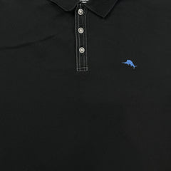 Tommy Bahama Polo Shirt Mens 3XL Black Island Zone Supima Short Sleeve
