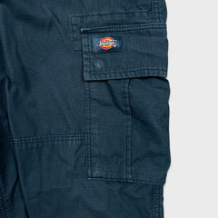 Dickies Pants Mens 30x30 Blue Regular Straight Cargo Workwear Casual Trousers