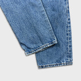 Levi's 501 Jeans Womens 28x32 Blue Original Fit Straight Distressed Medium Wash Denim Pants
