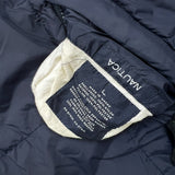 Nautica Jacket Mens Large Blue Reversible Fleece Full Zip Heavy Coat Outdoor