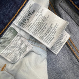 Levi's 501 T Jeans Mens 32x28 Blue Taper Fit Distressed Dark Wash Denim Pants