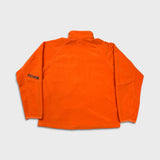 Vinatge Y2K Nike Sportswear Fleece Mens Large Orange Swoosh 1/4 Zip Outdoor Pullover Jacket