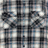True Religion Shirt Mens Large Multicolor Plaid Western Long Sleeve Button Up