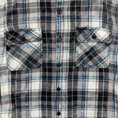 True Religion Shirt Mens Large Multicolor Plaid Western Long Sleeve Button Up