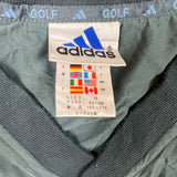 Vintage 90s Adidas Golf Vest Mens Medium Green 3 Stripe Jacket