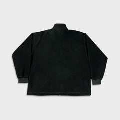 Vintage 90s Adidas Fleece Mens XL Black 3 Stripe Spell Out Full Zip Jacket