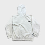 Vintage Y2K Quiksilver Hoodie Mens Small White Full Zip Surf Skater Hooded Sweater