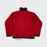 Vintage 90s The North Face Denali Fleece Mens Small Red Polartec Full Zip Jacket