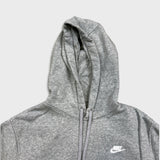 Nike Sportswear Hoodie Mens Medium Gray Swoosh Pullover Hooded Sweater