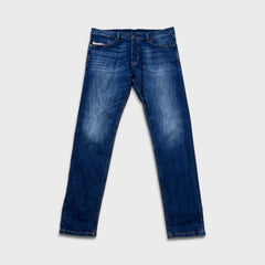 Diesel Industry Jeans Mens 34x33 Blue Medium Wash Stretch Slim Straight Denim Pants