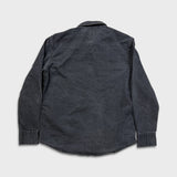 Levi's Denim Shirt Mens Medium Black Dark Wash Casual Western Pearl Snap