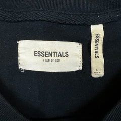 Fear of God Essentials Shirt Mens Large Black Boxy Graphic Long Sleeve Tee