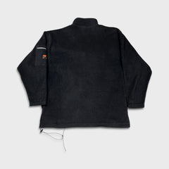 Vintage 90s Fila Fleece Mens 2XL Black Outdoor 1/4 Zip Pullover Jacket