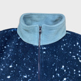 Vintage 90s Seal Fleece Mens Small Blue Full Zip AOP Animal Outdoor Jacket