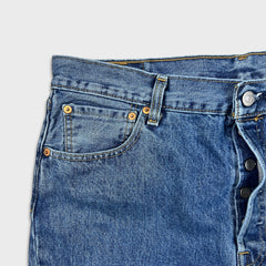 Levi's 501 Jeans Mens 36x32 Blue Original Fit Straight Medium Wash Denim Pants