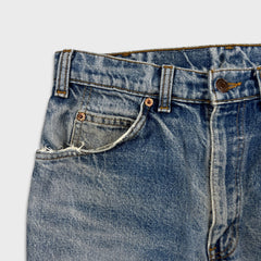 Vintage 90s Levi's 619 Jeans Mens 32x32 Orange Tab Light Wash Slim Straight