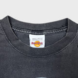 Vintage 90s Hard Rock Cafe T Shirt Mens Small Black Cayman Islands Faded Tee