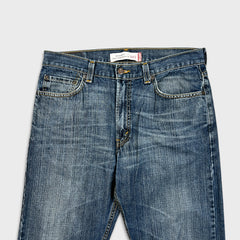 Levi's 505 Jeans Mens 34x30 Blue Regular Fit Straight Leg Dark Wash Denim Pants