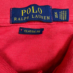 Polo Ralph Lauren Shirt Mens XL Red Pony Classic Fit Preppy Short Sleeve Tee