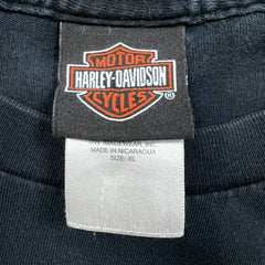 Vintage 2008 Harley Davidson T Shirt Mens XL Black Motor Sport Biker Tee
