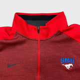 Nike Dri Fit SMU Mustangs  1/4 Zip Sweatshirt Mens 3XL Red Southern Methodist Football University Pullover