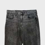 Levi's 568 Jeans Mens 33x32 Black Loose Straight Faded Dark Wash Denim Pants