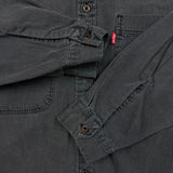 Vintage 90s Levi's Denim Shirt Men Medium Black Faded Western Button Up