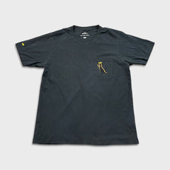 Uniqlo Jean Michel Basquiat SPRZNY T Shirt Mens Large Gray Graphic Pocket Tee