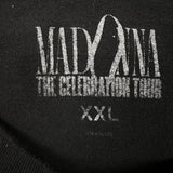 Madonna T Shirt Mens 2XL Black The Celebration Tour Double Sided Graphic Band Tee