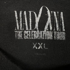 Madonna T Shirt Mens 2XL Black The Celebration Tour Double Sided Graphic Band Tee