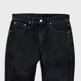 Vintage 90s Levi's 516 Jeans Mens 33x32 Black Slim Fit Straight Leg Faded Denim Pants