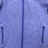 Lululemon In Stride Jacket Womens Size 4 Purple Full Zip Hooded Active Thumbhole
