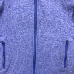 Lululemon In Stride Jacket Womens Size 4 Purple Full Zip Hooded Active Thumbhole