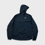 Nike Sportswear Jacket Men Large Black 3M Swoosh Full Zip Running Windbreaker