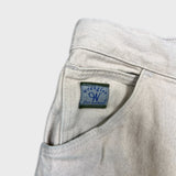 Vintage 90s Wrangler Mom Jeans Womens 34x32 White USA High Waist Taper Leg Denim