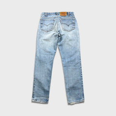 Levi's 512 Jeans Mens 32x30 Slim Fit Taper Leg Light Wash Distressed Faded Denim Pants
