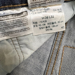 Levi's 511 Jeans Mens 36x32 Blue Slim Fit Mid Rise Medium Wash Denim Pants
